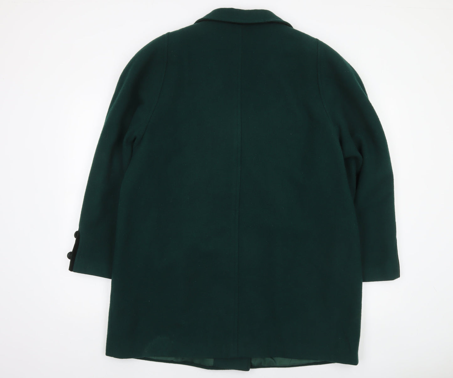 Klass Collection Women's Green Wool Blend Pea Coat Size 16