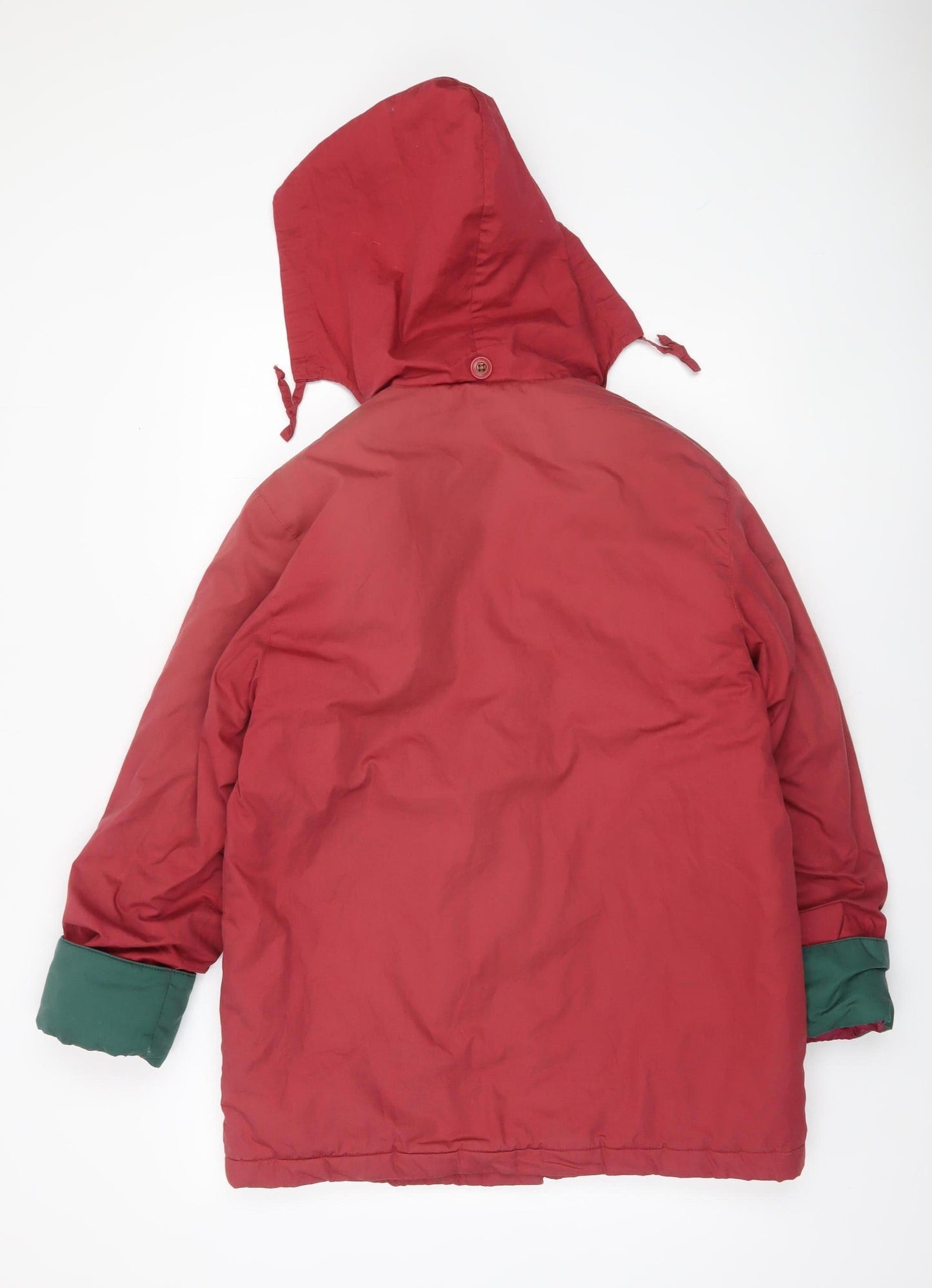 Womens UK Size 10 Casual Woman Red Puffer Jacket