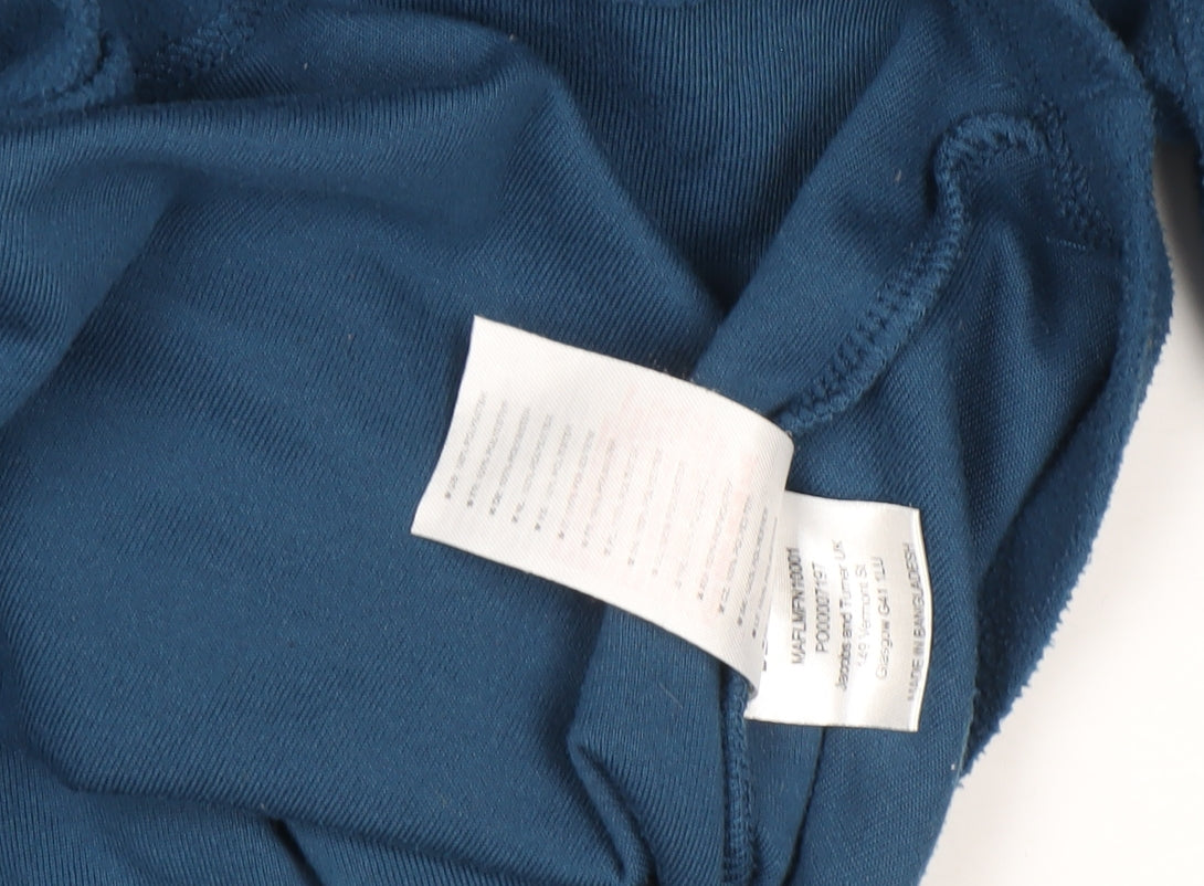 Trespass Men's Blue Fleece 1/4 Zip Pullover Top Size M Regular Fit