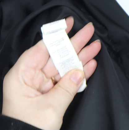 Gap Kids Girls Black Long Puffer Coat 13 Years Hooded Winter Jacket