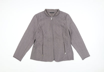 Womens UK Size M VIZ A VIZ Grey Quilted Coat