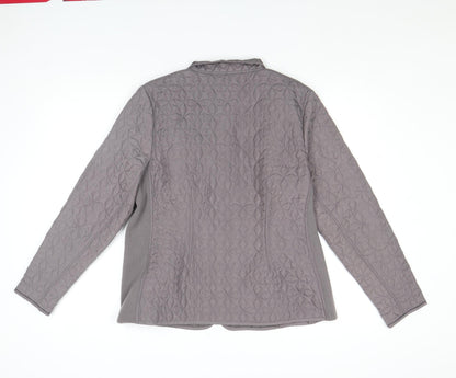 Womens UK Size M VIZ A VIZ Grey Quilted Coat