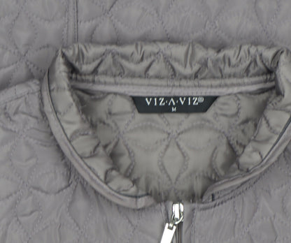 Womens UK Size M VIZ A VIZ Grey Quilted Coat