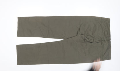 Dunnes Stores Men's Green 36W 30L Chino Trousers Cotton Stretch