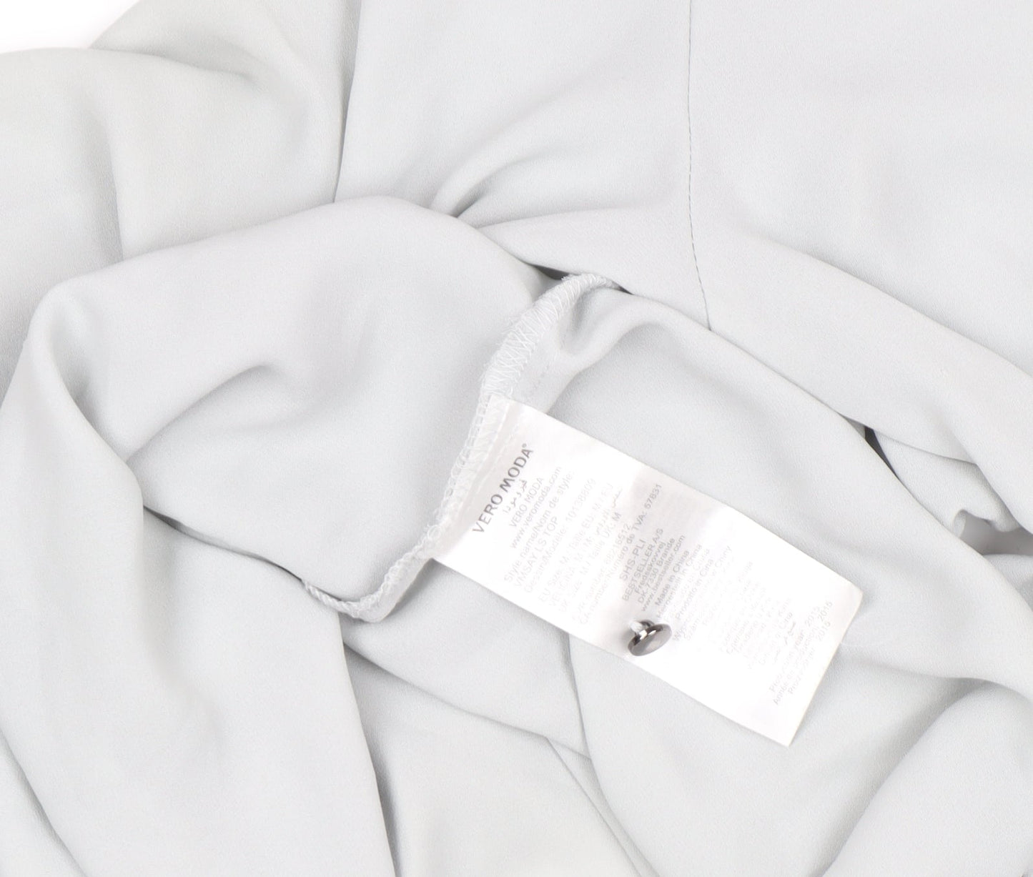 Womens UK Size M VERO MODA White Basic Blouse