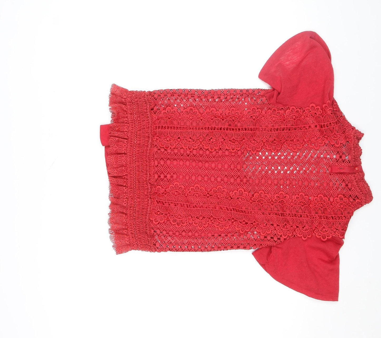 Womens UK Size 8 Gallery Red Camisole Blouse