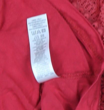 Womens UK Size 8 Gallery Red Camisole Blouse