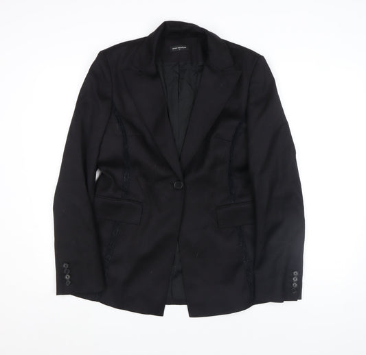 Womens UK Size 14 Press & Bastyan Regular Black Blazer
