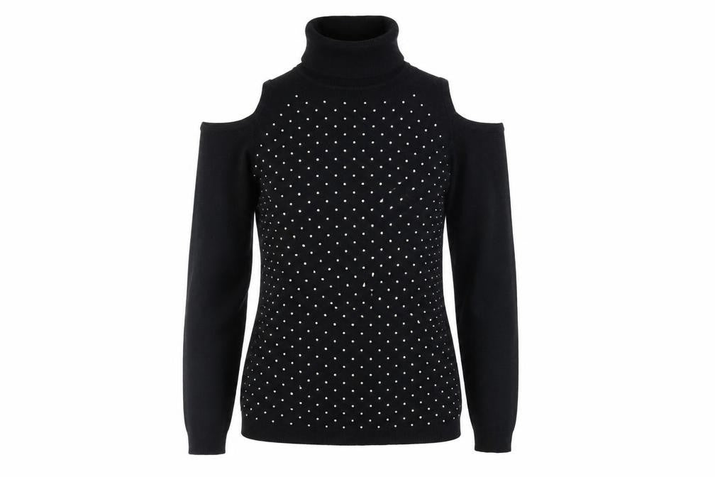 Womens UK Size S Quiz Black Basic Blouse