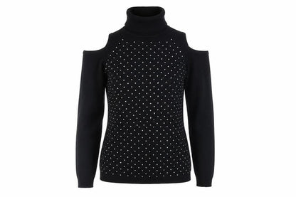 Womens UK Size S Quiz Black Basic Blouse