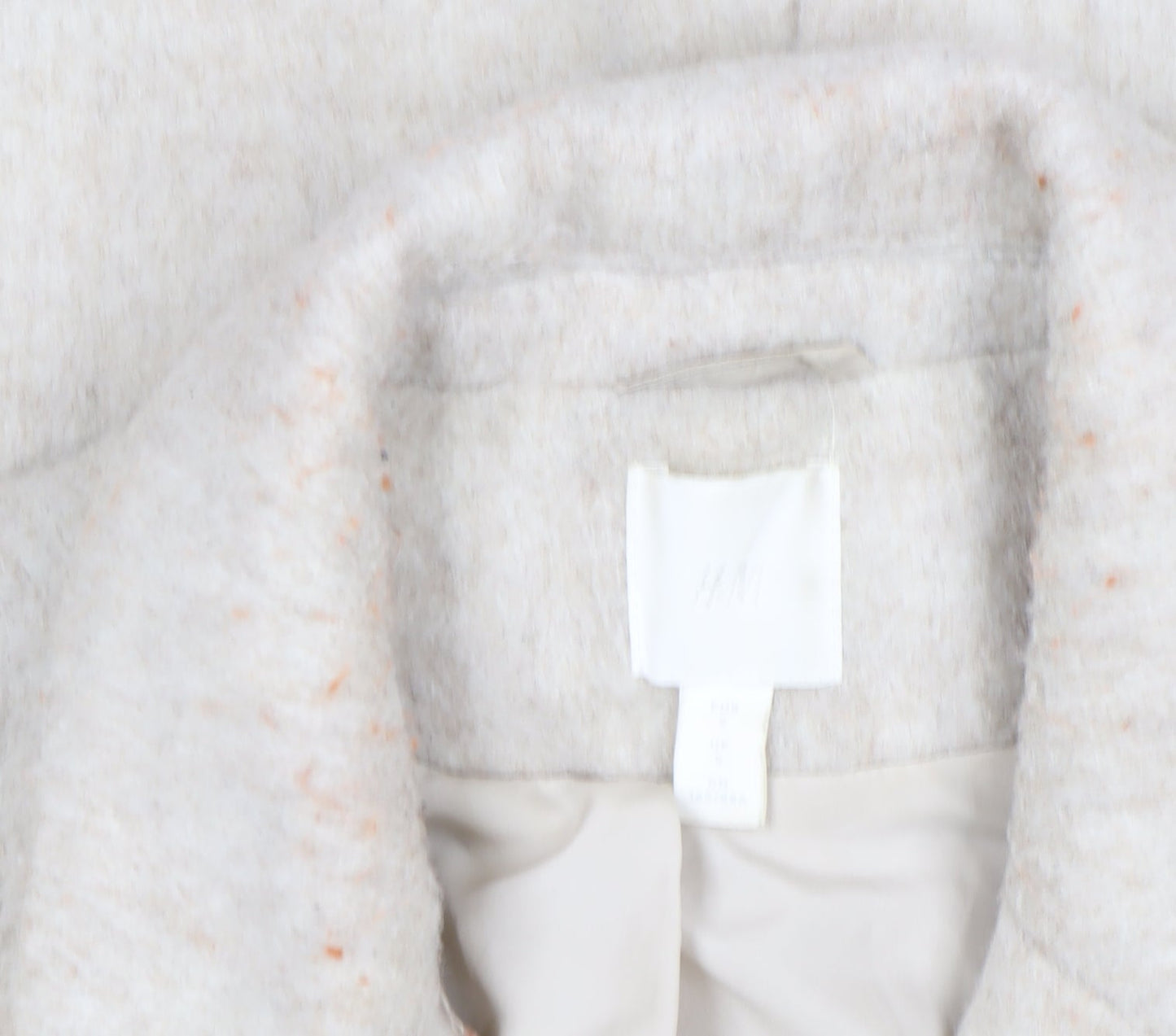 Womens UK Size S H&M Beige Overcoat