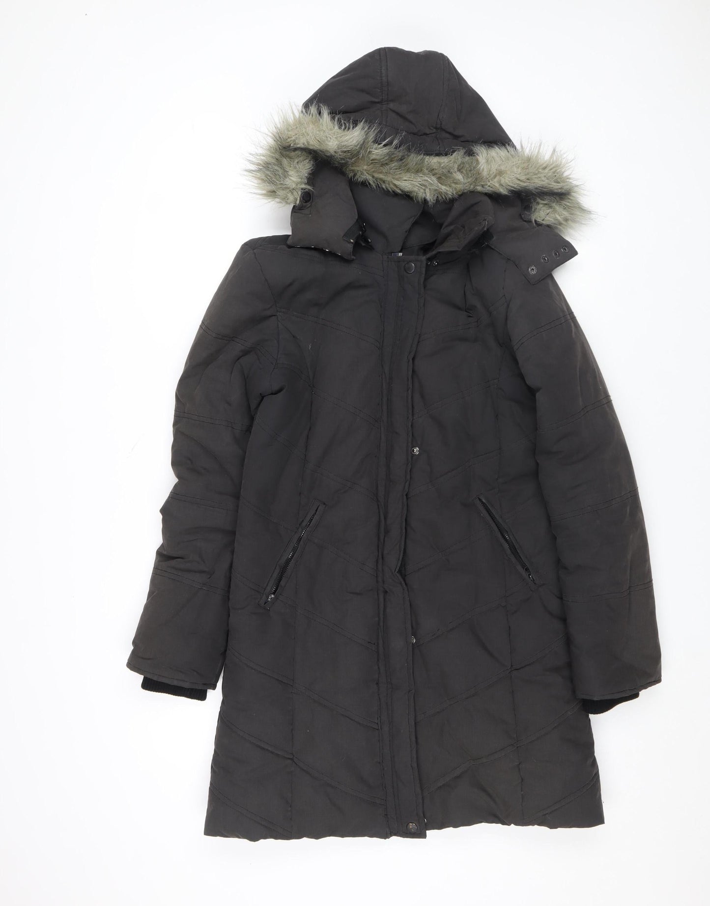 Womens UK Size 10 Kasha Black Puffer Jacket