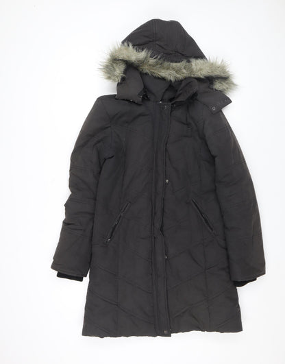 Womens UK Size 10 Kasha Black Puffer Jacket