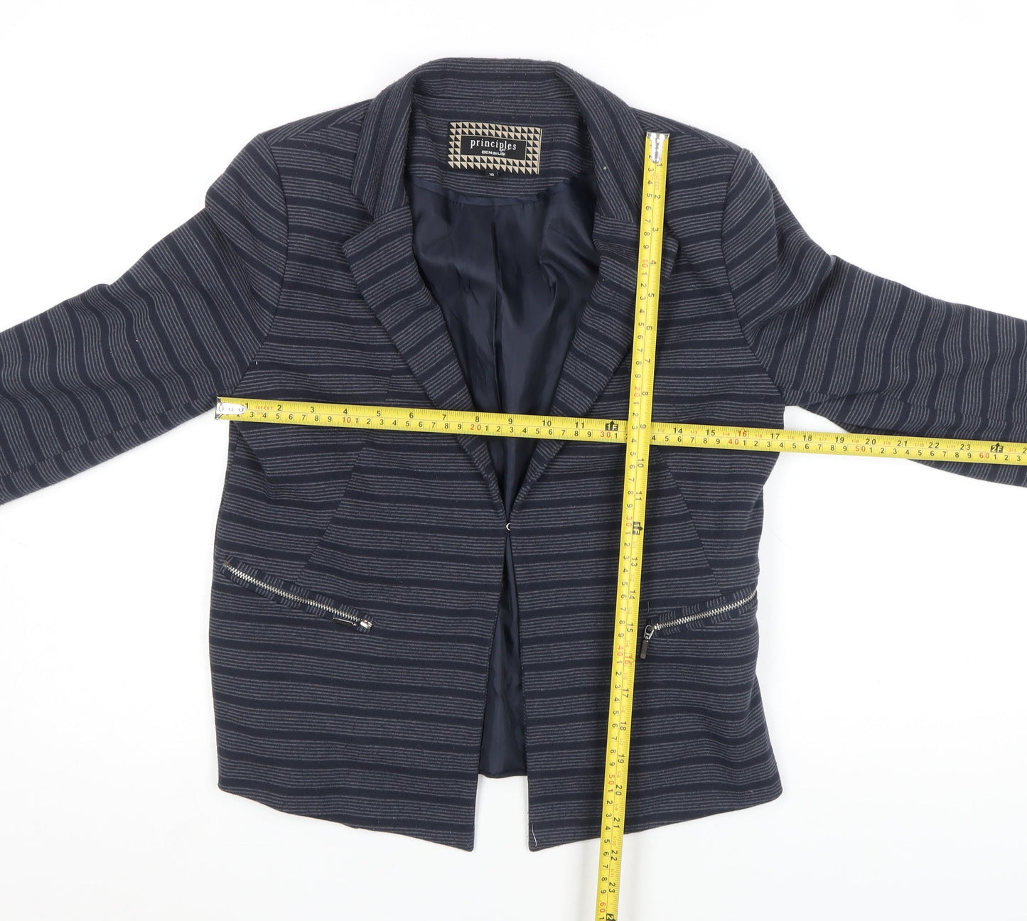 Womens UK Size 10 Principles by Ben de Lisi Blue Basic Jacket