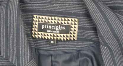 Womens UK Size 10 Principles by Ben de Lisi Blue Basic Jacket