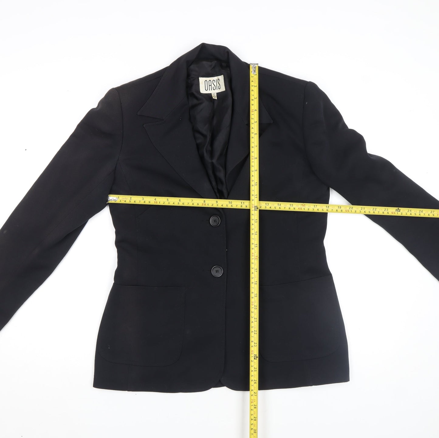 Womens UK Size M Oasis Regular Black Blazer