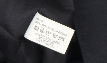 Womens UK Size M Oasis Regular Black Blazer