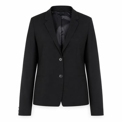 Gap Women Black UK 12 Classic Two-Button Blazer Jacket