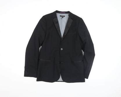 Marks and Spencer Autograph Teens Black 13-14Y Tuxedo Blazer Jacket