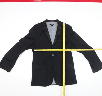 Marks and Spencer Autograph Teens Black 13-14Y Tuxedo Blazer Jacket