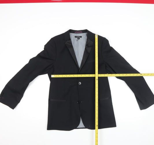 Marks and Spencer Autograph Teens Black 13-14Y Tuxedo Blazer Jacket