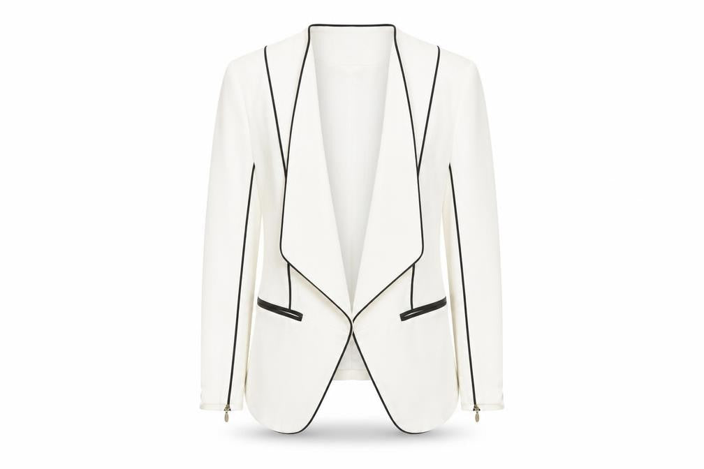 Womens UK Size 6 H&M Regular Ivory Blazer