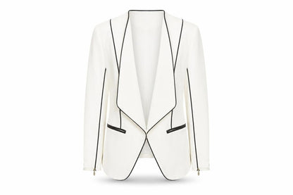 Womens UK Size 6 H&M Regular Ivory Blazer