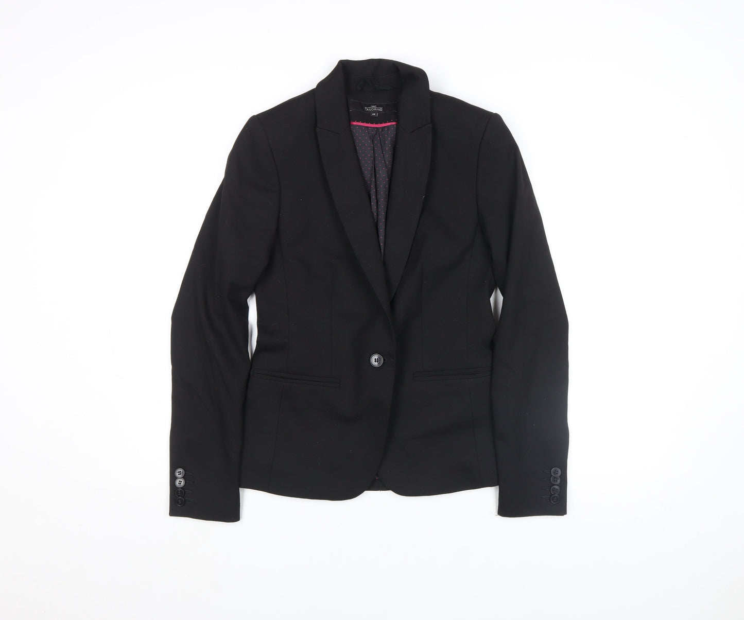 Womens UK Size 8 NEXT Regular Black Blazer