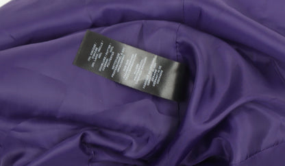 Precis Petite Purple Wool Blend Single-Breasted Blazer Size 12 Petite