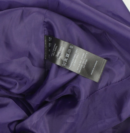 Precis Petite Purple Wool Blend Single-Breasted Blazer Size 12 Petite