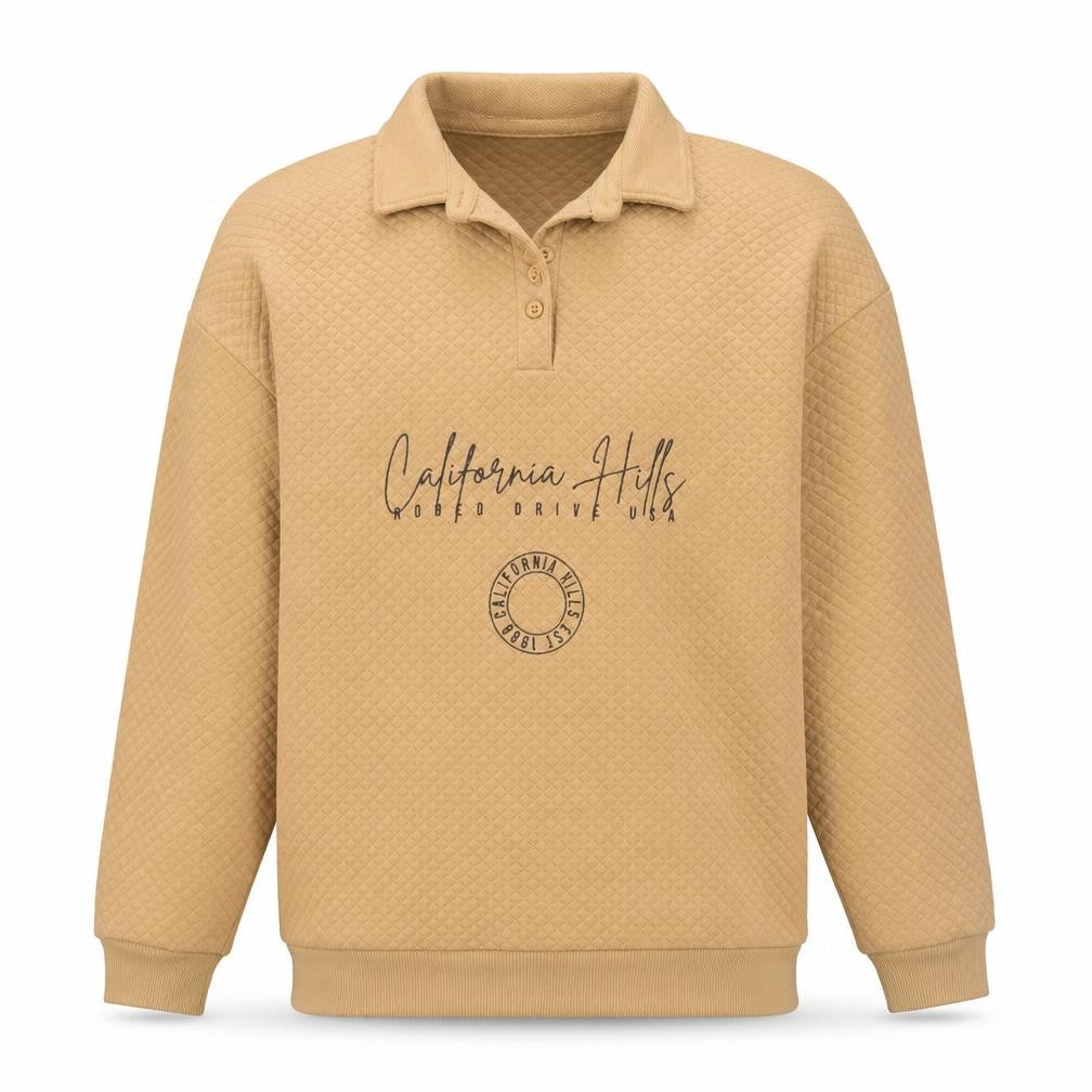 Mens UK Size S River Island Beige Henley Sweatshirt