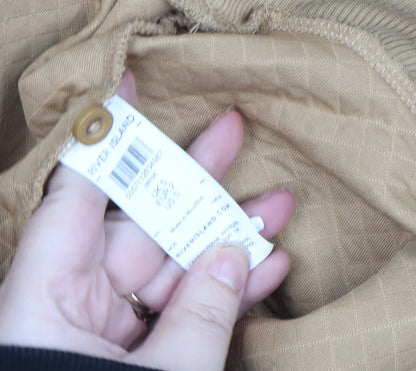Mens UK Size S River Island Beige Henley Sweatshirt