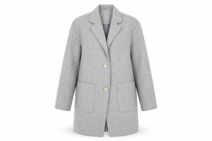 Womens UK Size 8 TU Grey Overcoat