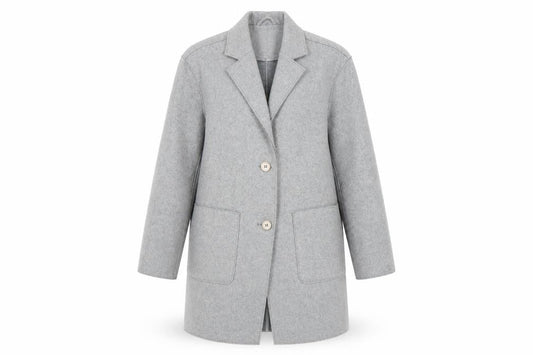 Womens UK Size 8 TU Grey Overcoat