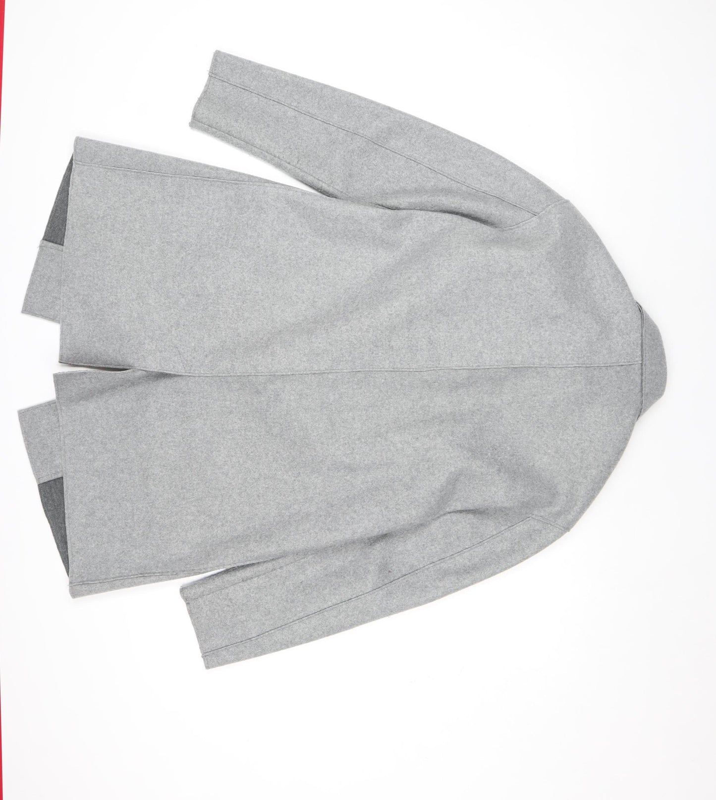 Tu Women Grey Size 8 Mid-Length Wool Blend Overcoat