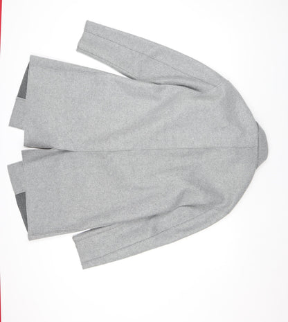 Tu Women Grey Size 8 Mid-Length Wool Blend Overcoat
