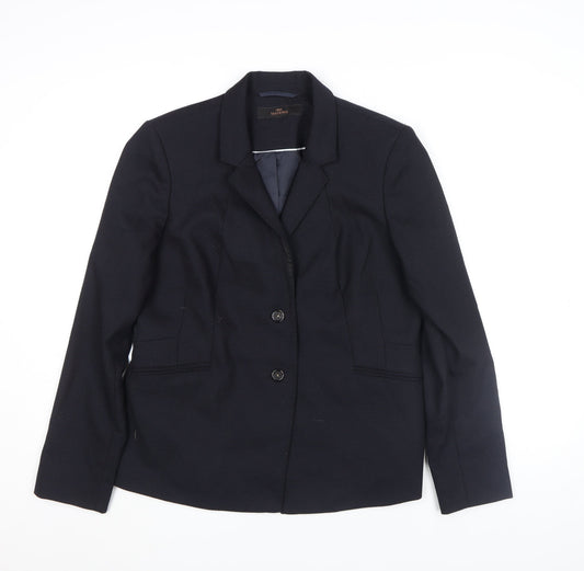 Next Tailoring Women's Black Size 16 Two-Button Blazer Jacket