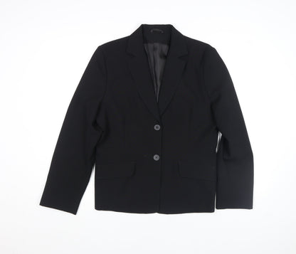 Womens UK Size 14 Maxx Regular Black Blazer