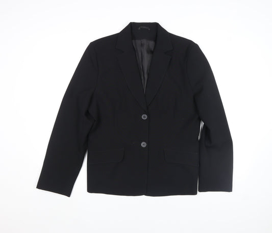 Womens UK Size 14 Maxx Regular Black Blazer