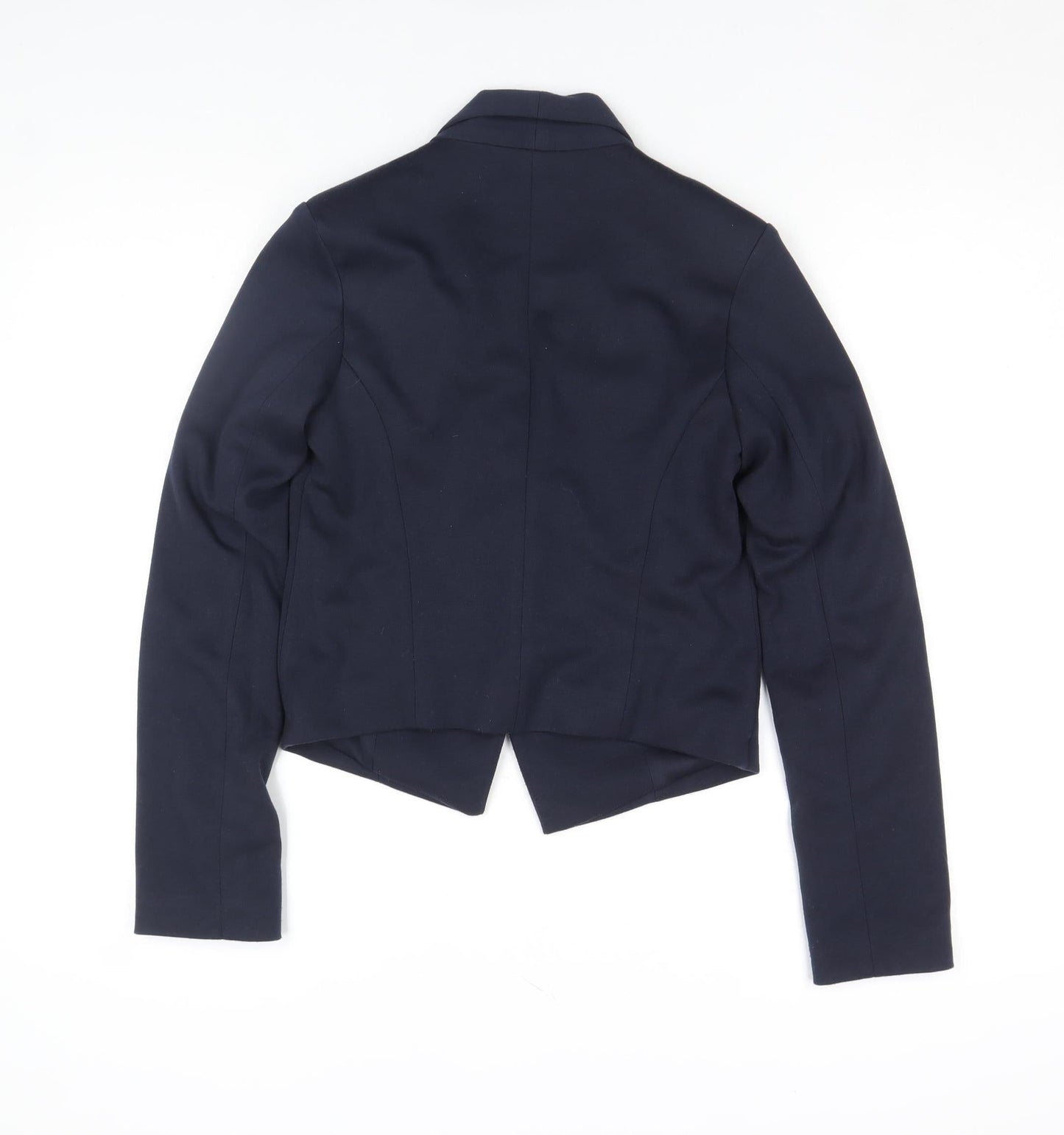 Atmosphere Women's Blue Shawl Lapel Cropped Blazer Size 6