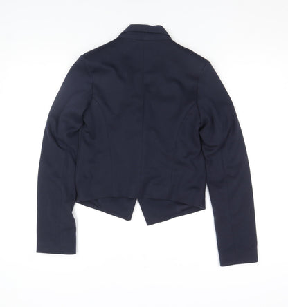 Atmosphere Women's Blue Shawl Lapel Cropped Blazer Size 6