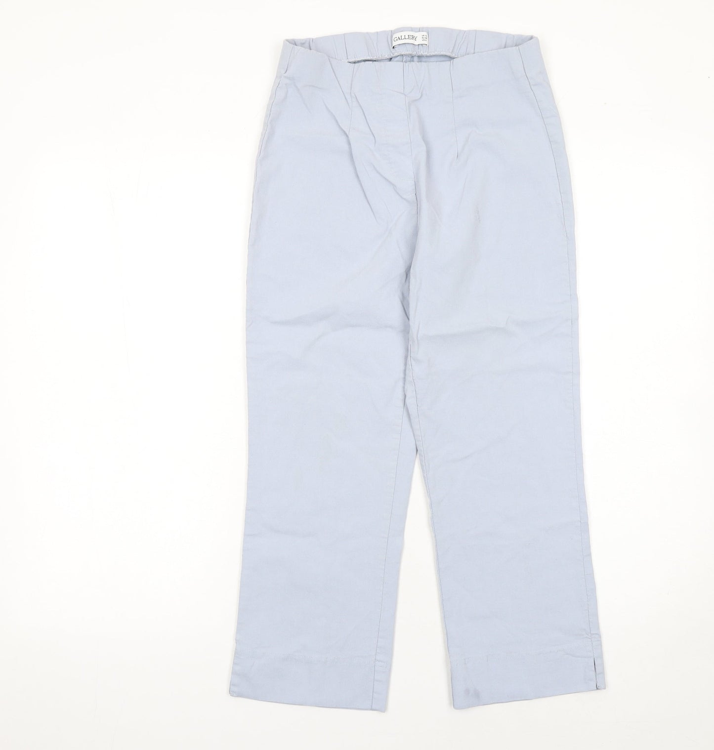 Womens UK Size 12 Gallery Regular Fit CasualBusinessTravel Blue Trousers