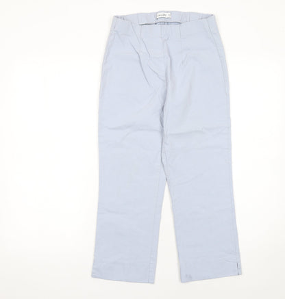 Womens UK Size 12 Gallery Regular Fit CasualBusinessTravel Blue Trousers