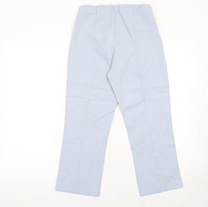 Womens UK Size 12 Gallery Regular Fit CasualBusinessTravel Blue Trousers