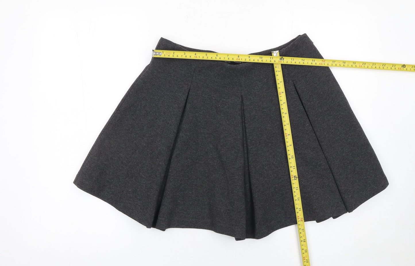 Womens UK Size L Zara Skater Jersey Skirt