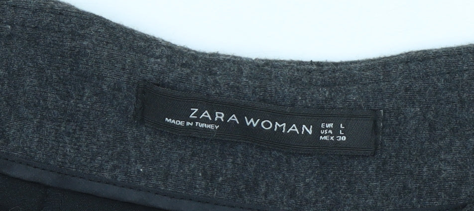 Womens UK Size L Zara Skater Jersey Skirt