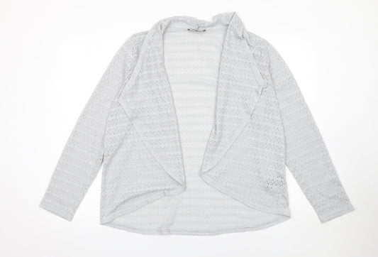 Womens UK Size L Oasis Grey Cardigan Jumper