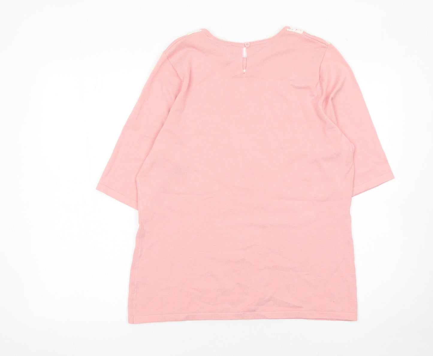 Womens UK Size 1618 Bonmarché Pink Pullover Jumper