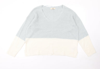Womens UK Size L Pull&Bear Multicoloured Pullover Jumper