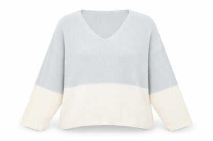 Womens UK Size L Pull&Bear Multicoloured Pullover Jumper